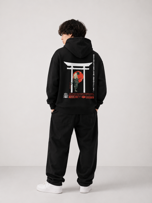 TORII SHADOW – Oversized Anime Hoodie