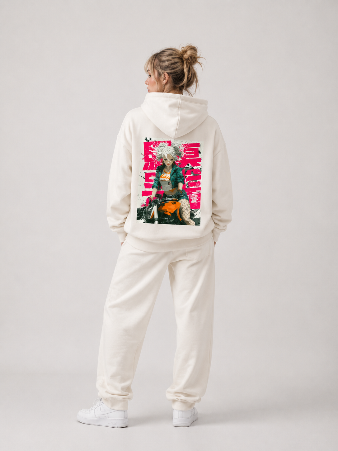 NEON RIDER – Oversized Anime Hoodie
