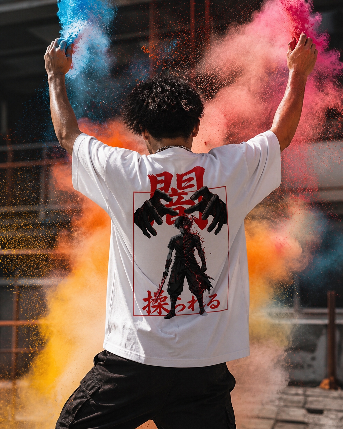 CONTROLLED BY DARKNESS – Oversized Anime Shirt
