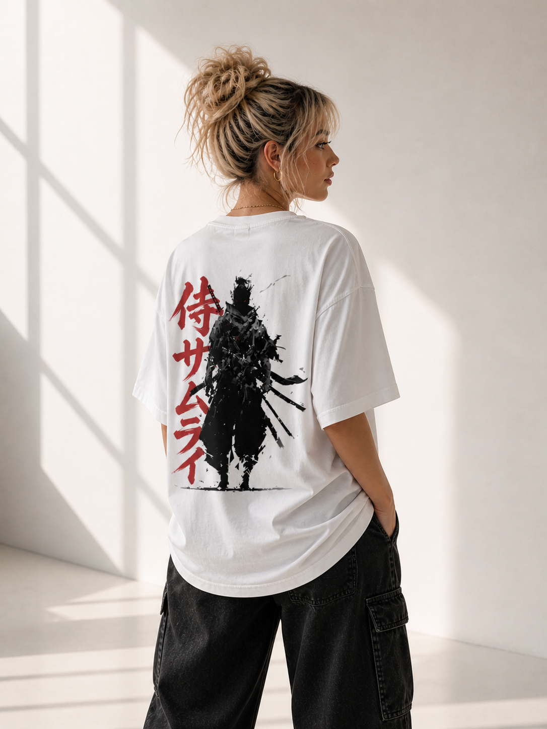 Shadow Ronin – Samurai Kanji Oversized Tee