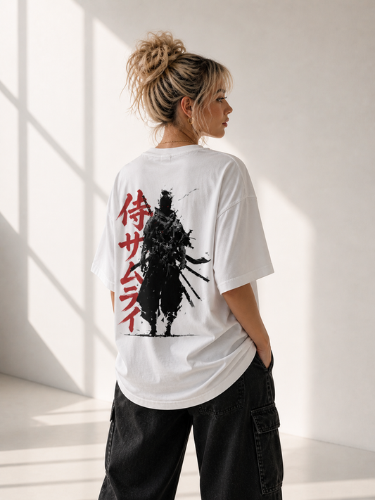 Shadow Ronin – Samurai Kanji Oversized Tee